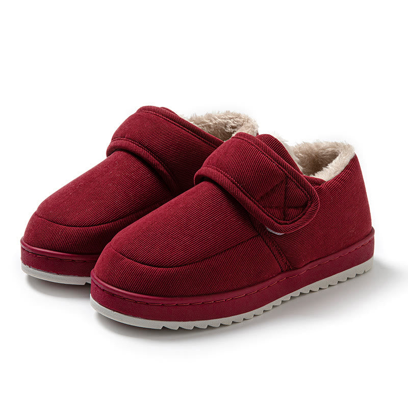 Plusock Plus Size Winter Indoor Slippers - Wine - EU44-45(US10-11) - image 10