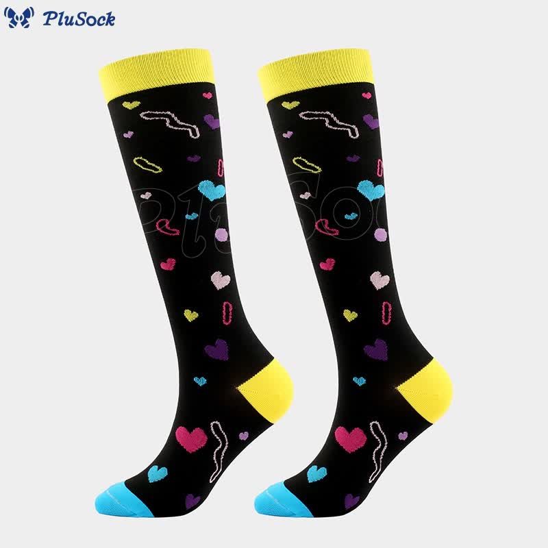 Cute Fashion Sports Compression Socks(7 Pairs)