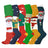 Plusock Elk Snowman Bear Compression Socks(6 Pairs) - Multicolor - S/M - image 0