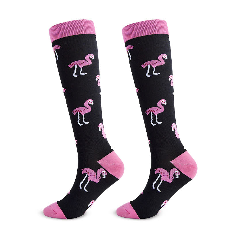 Plusock Animal Fruit Knee High Compression Socks(6 Pairs) - image 12