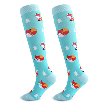 Plusock Animal Fruit Knee High Compression Socks(6 Pairs) - image 10