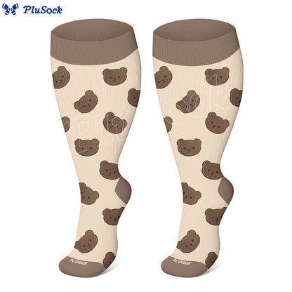 » Plus Size Bear Penguin Sheep Compression Socks (100% off)