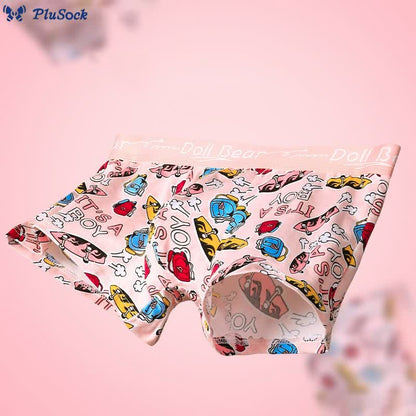Plus Size Pink Series Boxer Briefs(4 Packs)