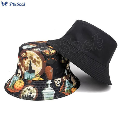 Plus Size Halloween Moon Bucket Hat