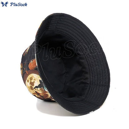 Plus Size Halloween Moon Bucket Hat