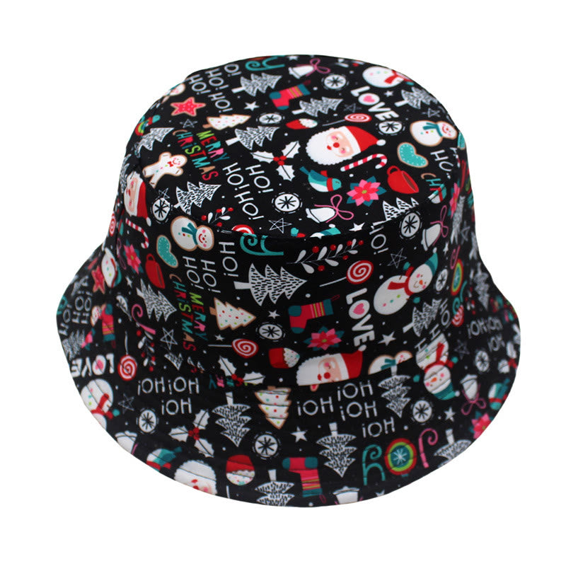 Plus Size Christmas Elements Bucket Hat
