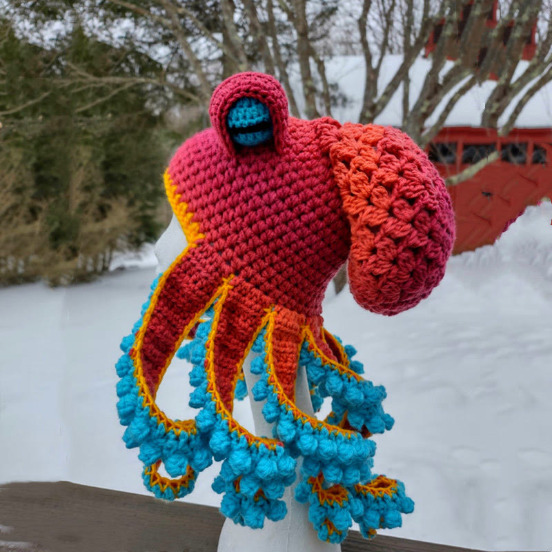 Plusock Plus Size Colorful Octopus Tentacle Beanie - image 19