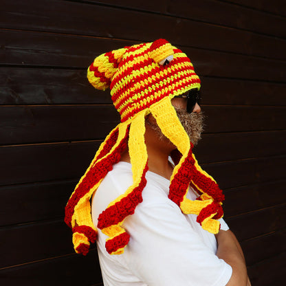 Plusock Plus Size Colorful Octopus Tentacle Beanie - image 6