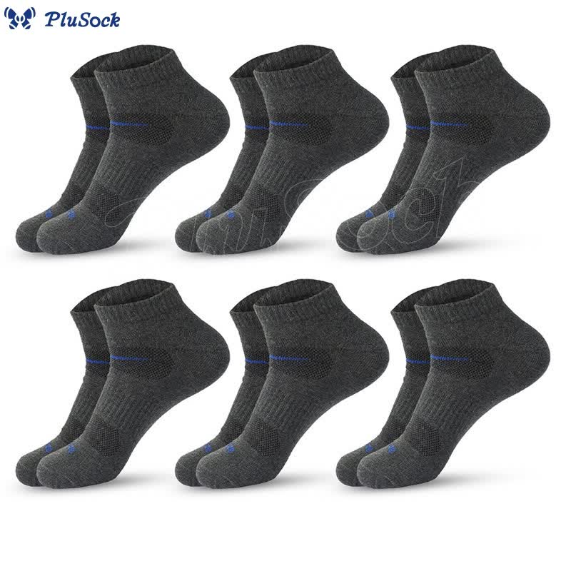 Plus Size Cycling Quarter Compression Socks(6 Pairs)