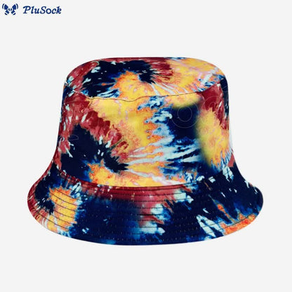 Plusock Plus Size Red Tie Dye Bucket Hat