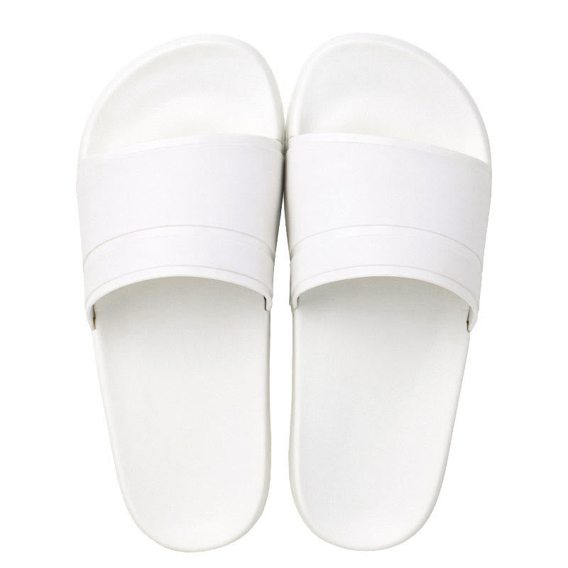 Plus Size Non Slip Solid Color Slides