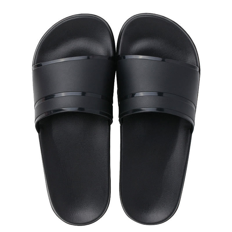 Plus Size Non Slip Solid Color Slides