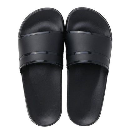 Plus Size Non Slip Solid Color Slides