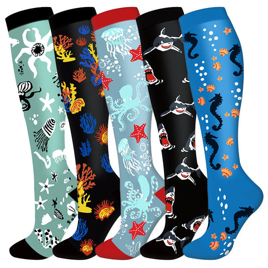 Plusock Underwater World Compression Socks(5 Pairs) - image 0