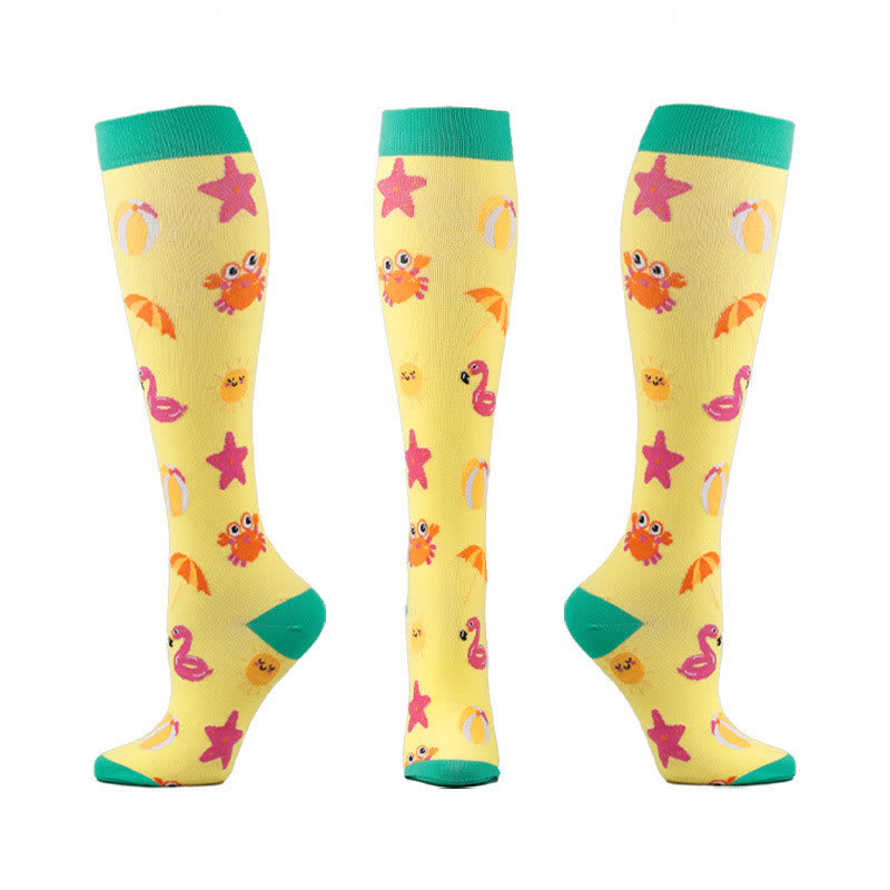 Plusock Cute Animals Compression Socks(5 Pairs) - image 12