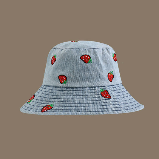 Plus Size Strawberry Bucket Hat