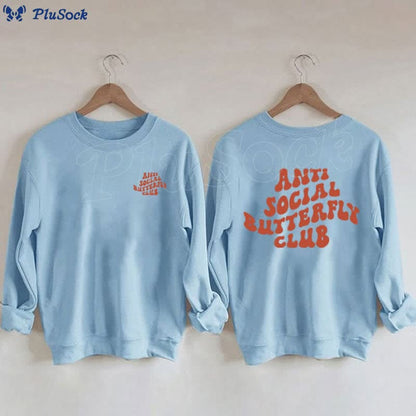 Plusock Plus Size Orange Text Sweatshirt