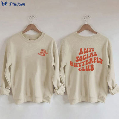 Plusock Plus Size Orange Text Sweatshirt