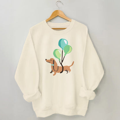 Plusock Plus Size Balloon Dachshund Sweatshirt
