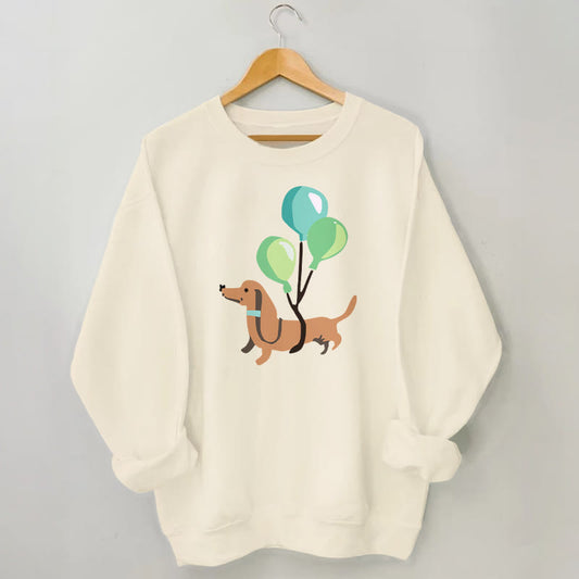 Plus Size Balloon Dachshund Sweatshirt