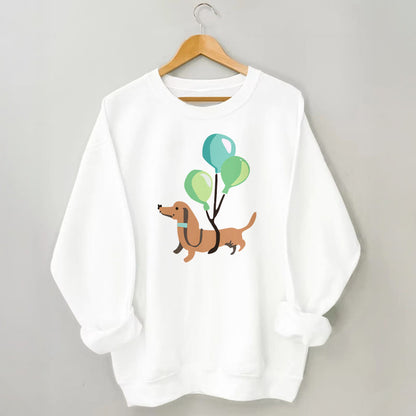 Plusock Plus Size Balloon Dachshund Sweatshirt