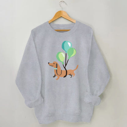 Plusock Plus Size Balloon Dachshund Sweatshirt