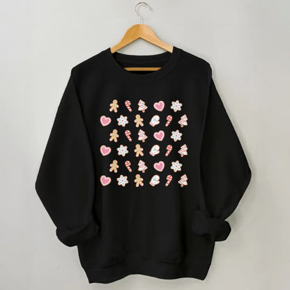 Plusock Plus Size Christmas Elements Sweatshirt