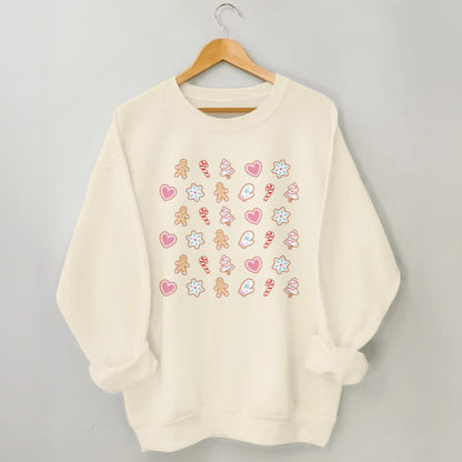 Plusock Plus Size Christmas Elements Sweatshirt