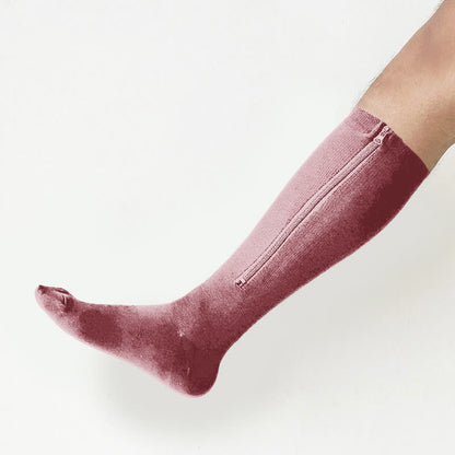 Plusock Plus Size Solid Color Zipper Compression Socks 2XL-7XL  - image 1