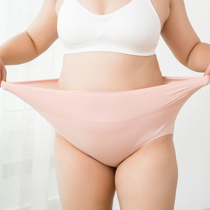 Plus Size High Waist Stretchy Panty(4 Packs) - image 0