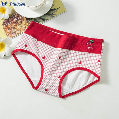 Plus Size Love Cherry Panty(5 Packs)