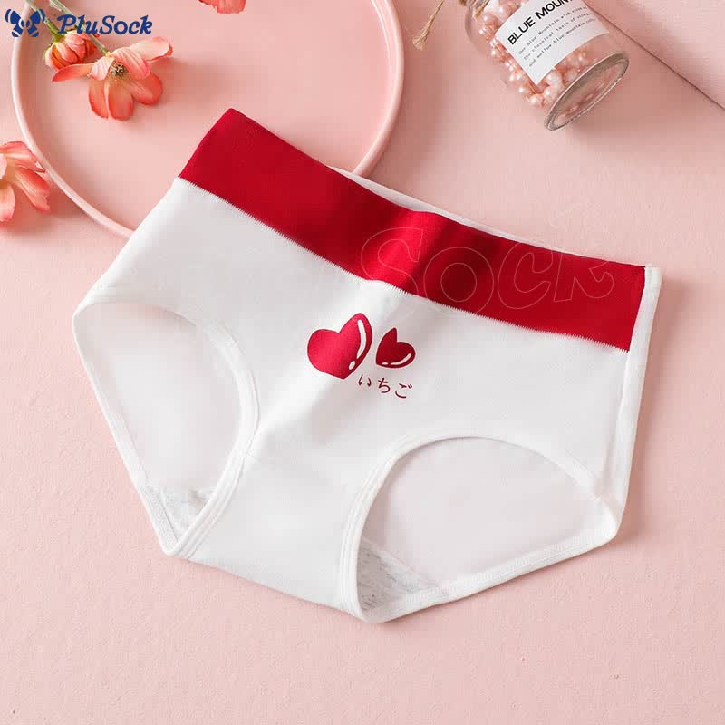 Plus Size Love Cherry Panty(5 Packs)