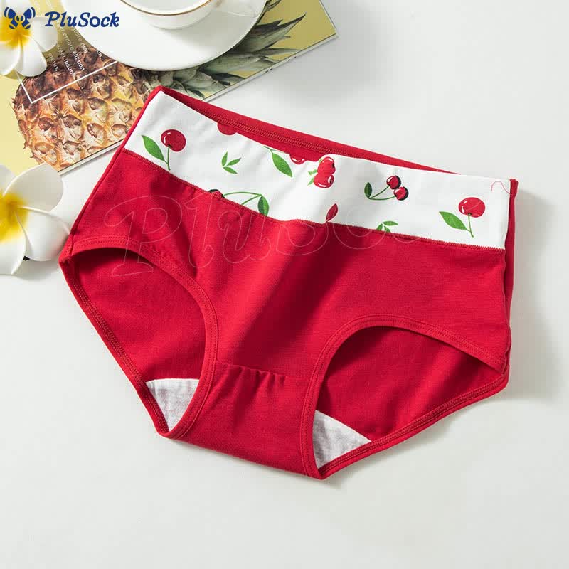 Plus Size Love Cherry Panty(5 Packs)