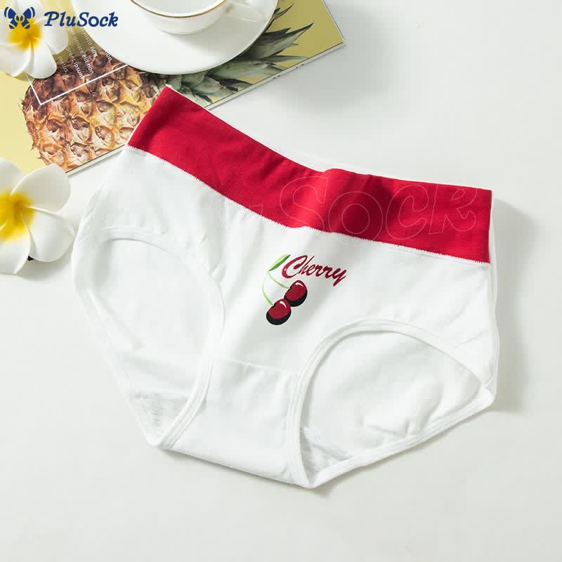 Plus Size Love Cherry Panty(5 Packs)