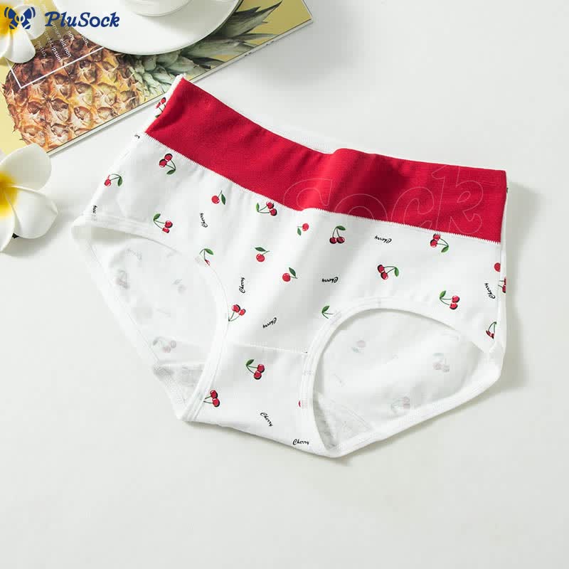 Plus Size Love Cherry Panty(5 Packs)