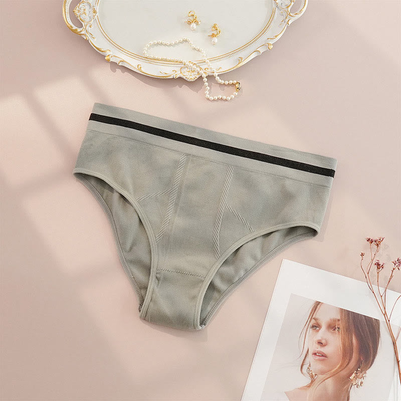 Plusock Breathable Seamless Panty(4 Packs) - Grey - 4XL - image 4