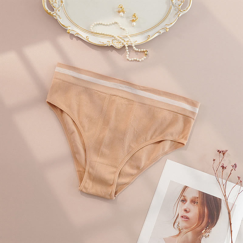 Plusock Breathable Seamless Panty(4 Packs) - Nude - 4XL - image 3