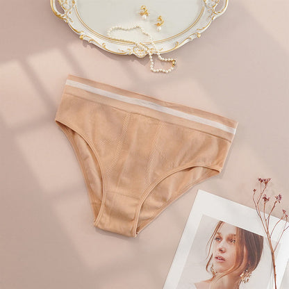 Plusock Breathable Seamless Panty(4 Packs) - Nude - 4XL - image 3