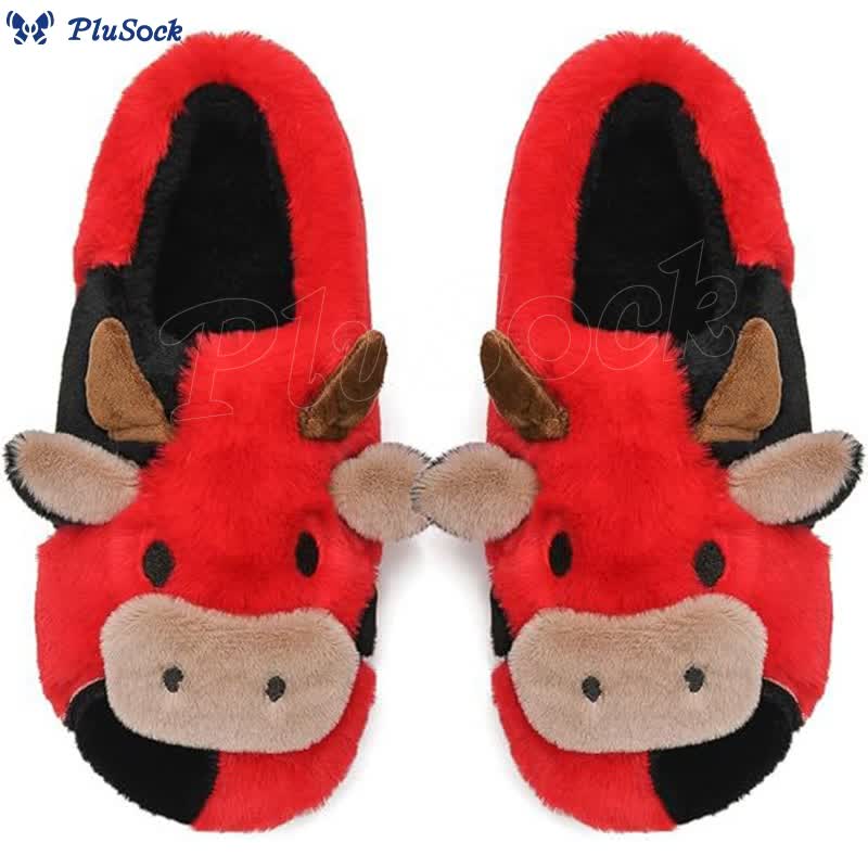 Plus Size Dairy Cow Slippers