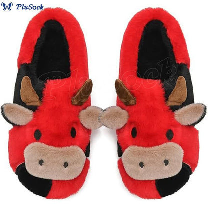 Plus Size Dairy Cow Slippers
