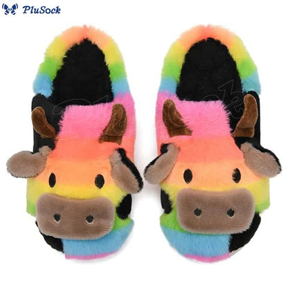 Plus Size Dairy Cow Slippers