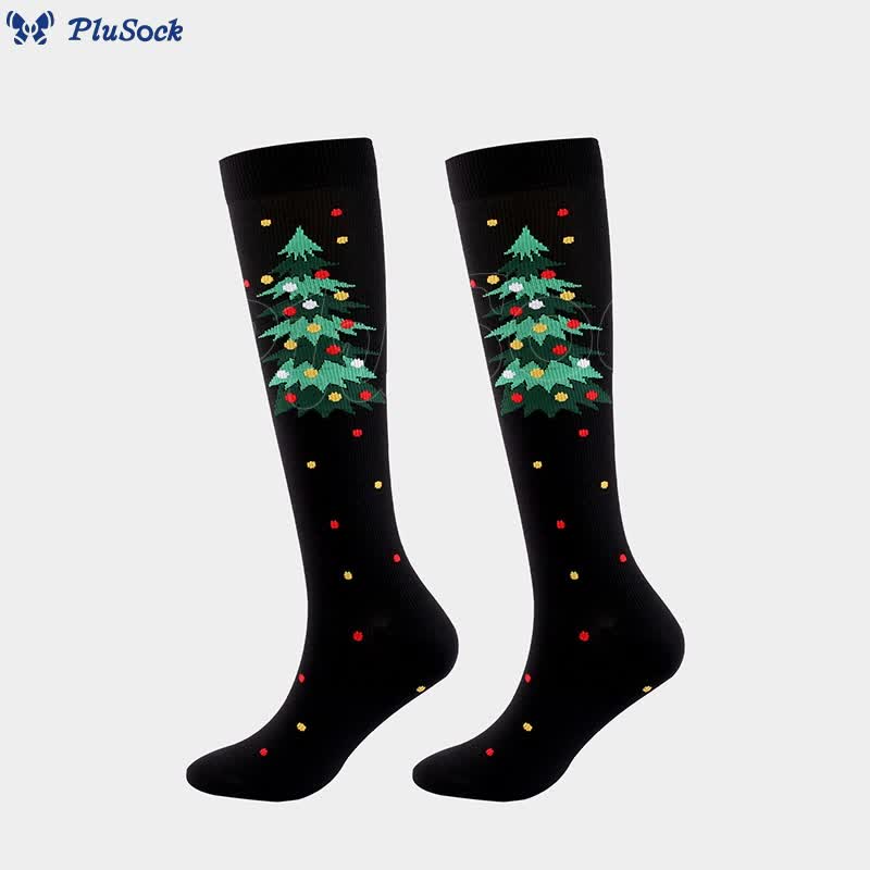 Christmas Cats Dogs Compression Socks(4 Pairs)