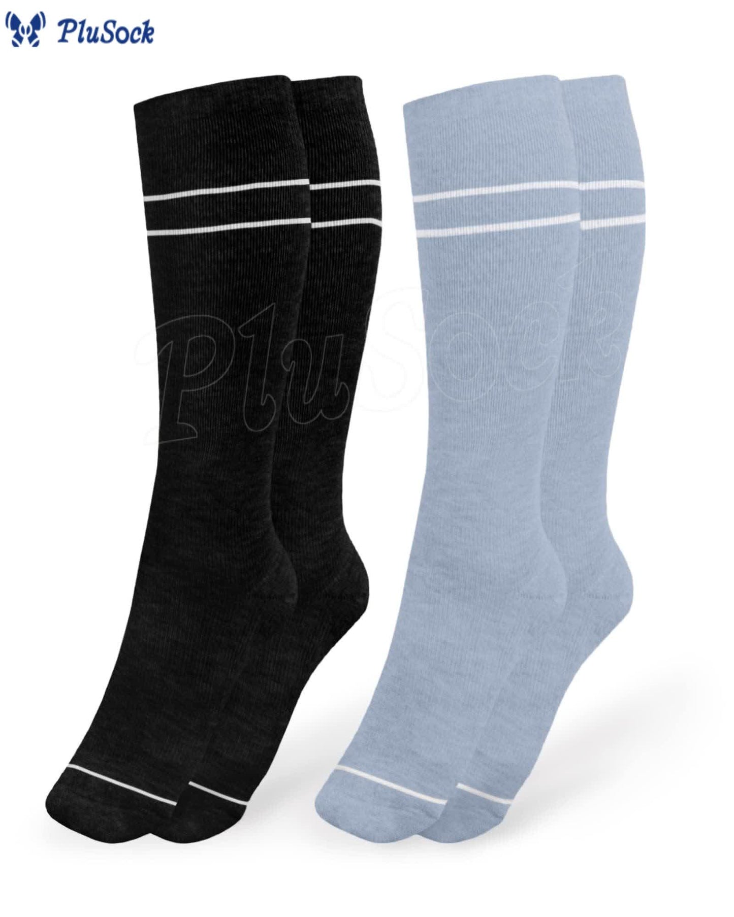Soft Solid Color Compression Socks(6 Pairs)