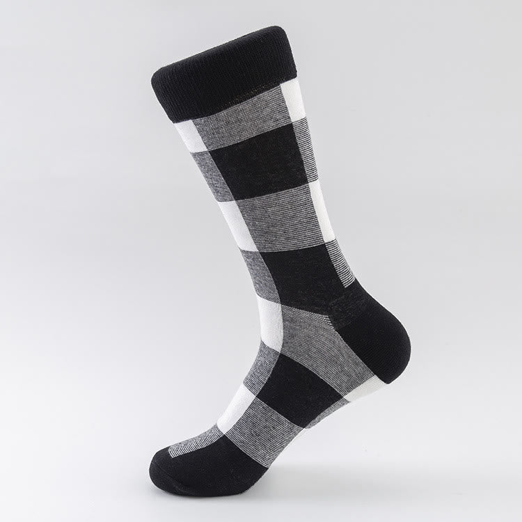 Plusock Plaid Heart Crew Socks(5 Pairs) - image 3
