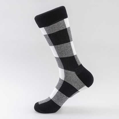 Plusock Plaid Heart Crew Socks(5 Pairs) - image 3