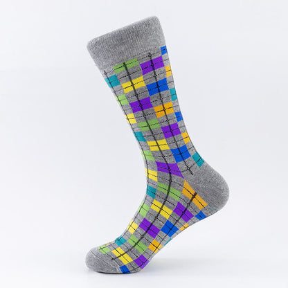 Plusock Plaid Heart Crew Socks(5 Pairs) - image 4