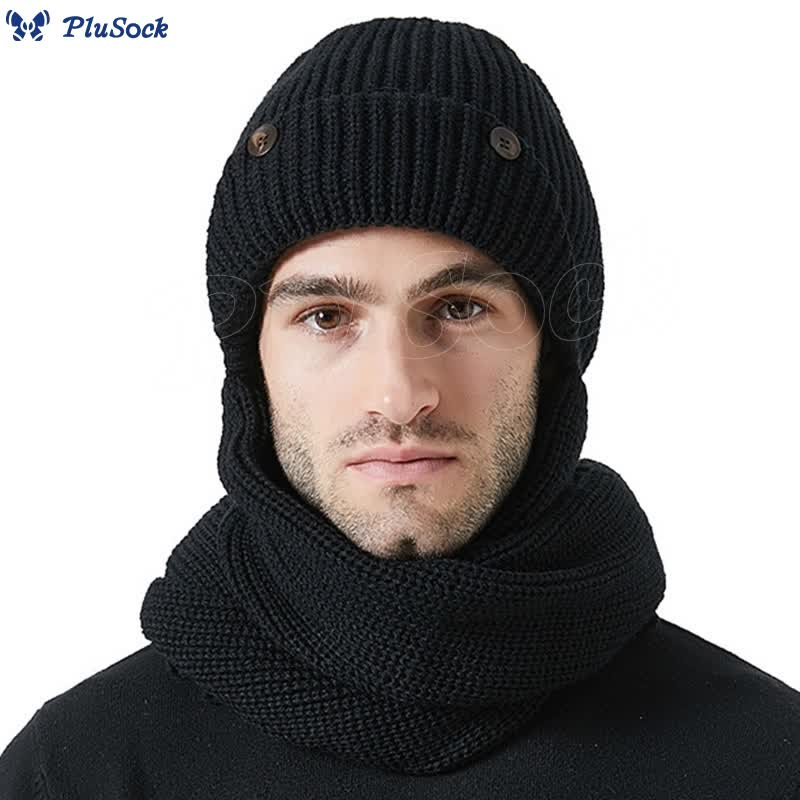 Ear Protection Beanie Scarf In Set
