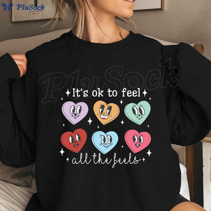 Plusock Plus Size Love Emoticon Sweatshirt
