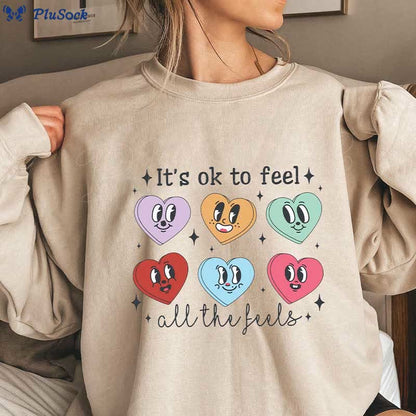 Plusock Plus Size Love Emoticon Sweatshirt