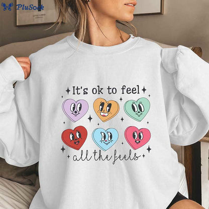 Plusock Plus Size Love Emoticon Sweatshirt